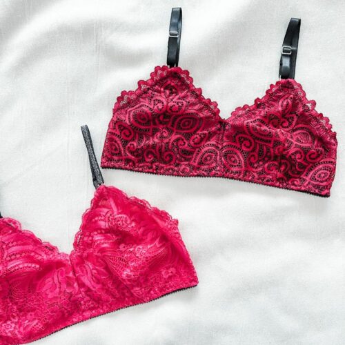Bralette + vedetina puntilla - Combo patrón para imprimir