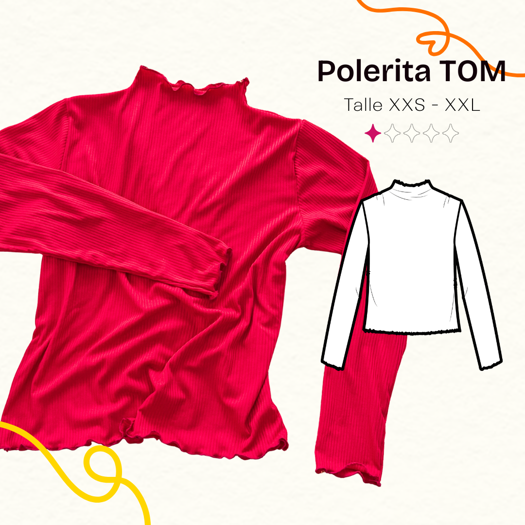 Polera Tom - Patrón para imprimir