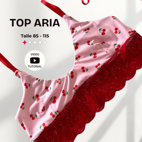 Top Aria - Patrón para imprimir en 7 talles + video tutorial