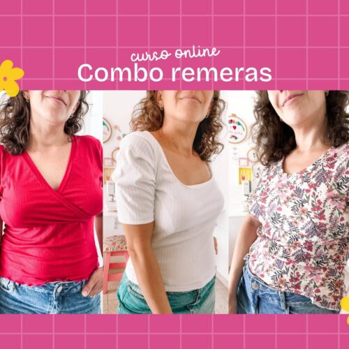 Combo remeras - Iniciate en la costura