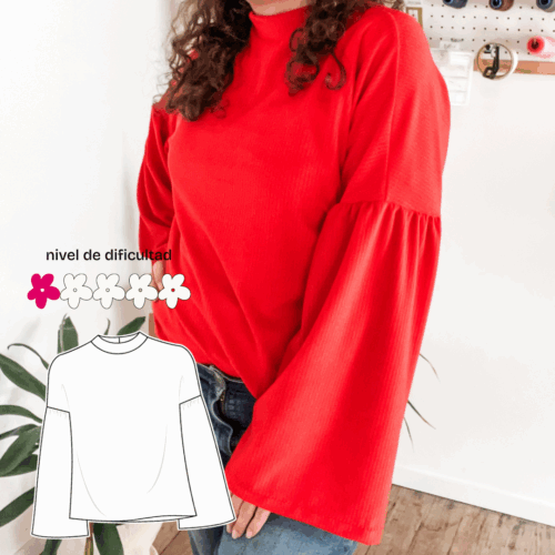 Sweter Isabel - Patrón para imprimir en 7 talles