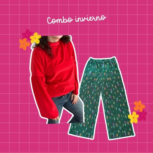 Palazzo Jazmin y sweter Isabel - Combo patrones para imprimir