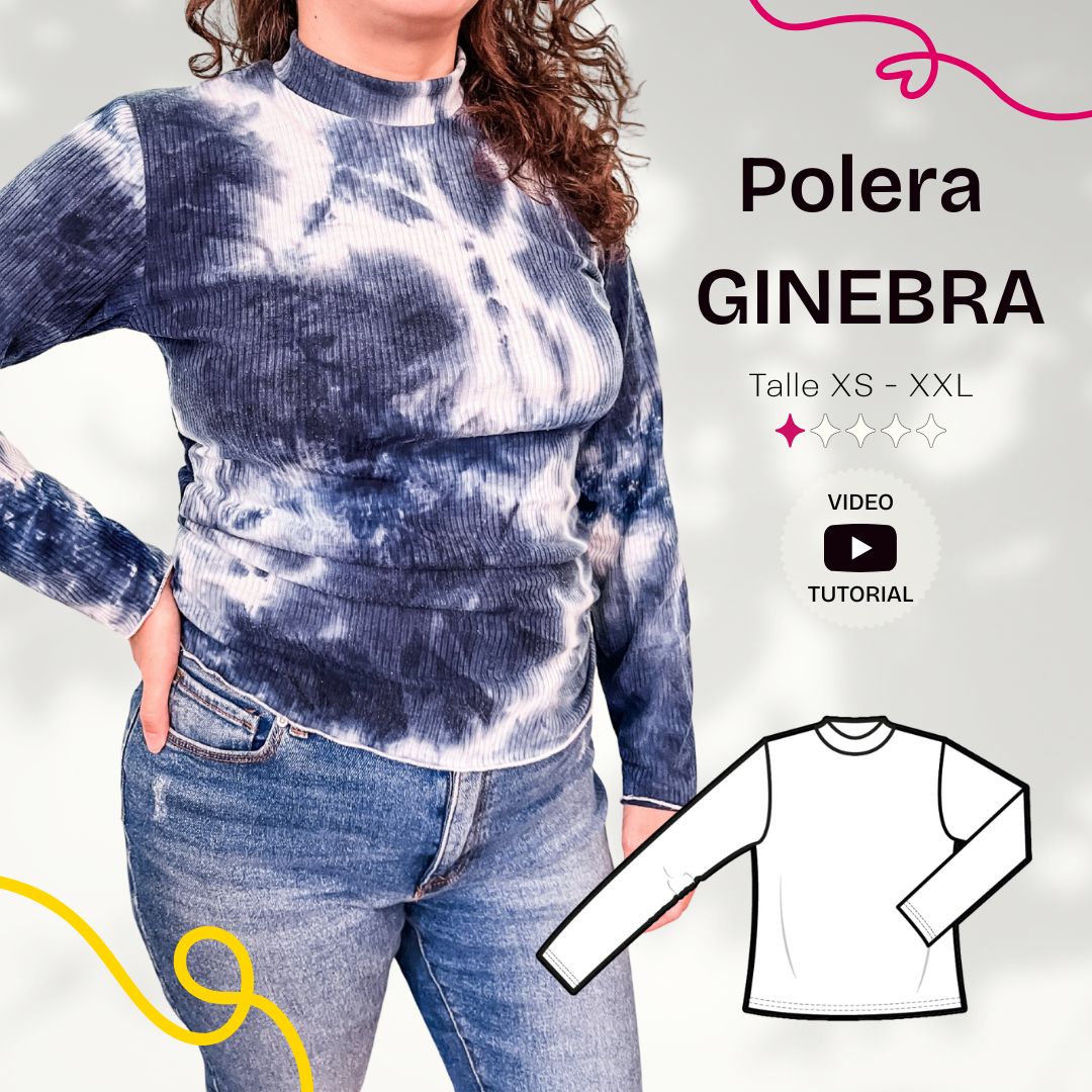 Polera Ginebra - Patrón para imprimir + video