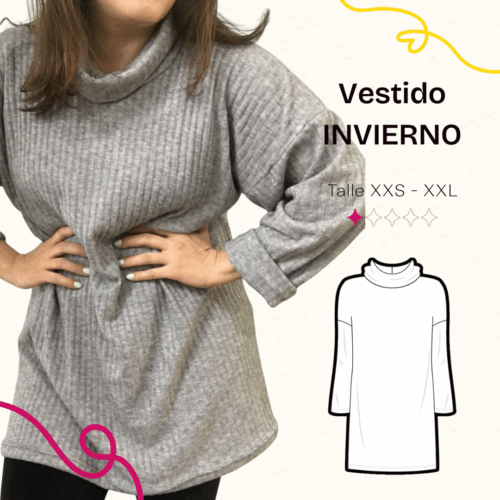 Vestido invierno - Patrón para imprimir