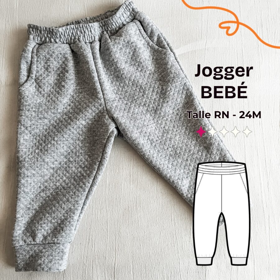 Jogger bebé - Patrón para imprimir - Imagen 3