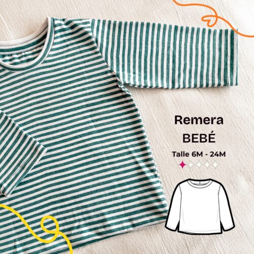 Remera clásica bebé - Patrón para imprimir
