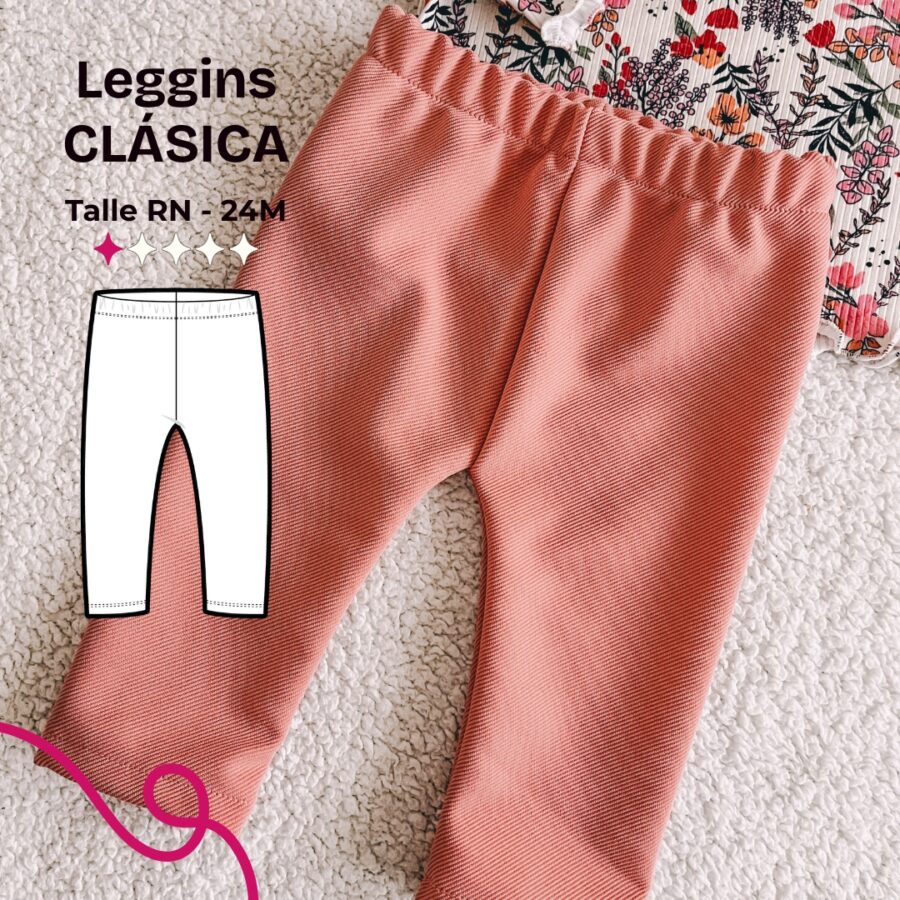 Leggins clásica bebé - patrón para imprimir - Imagen 2