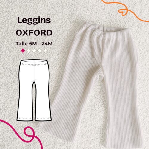 Leggins oxford bebé - patrón para imprimir