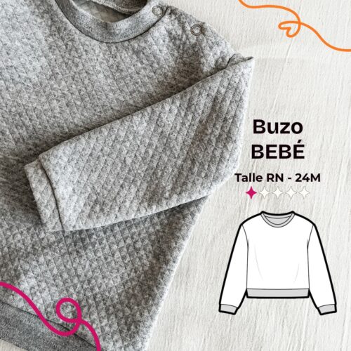 Buzo bebé unisex - Patrón para imprimir