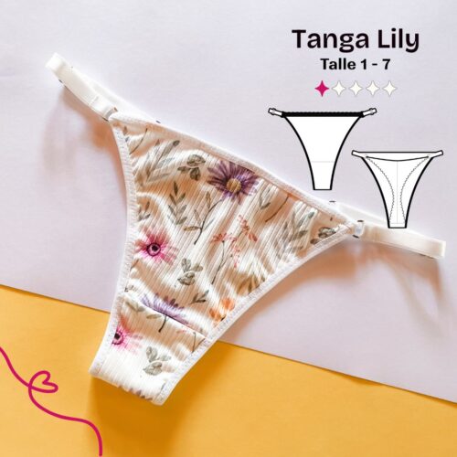 Tanga Lily - Patrón para imprimir