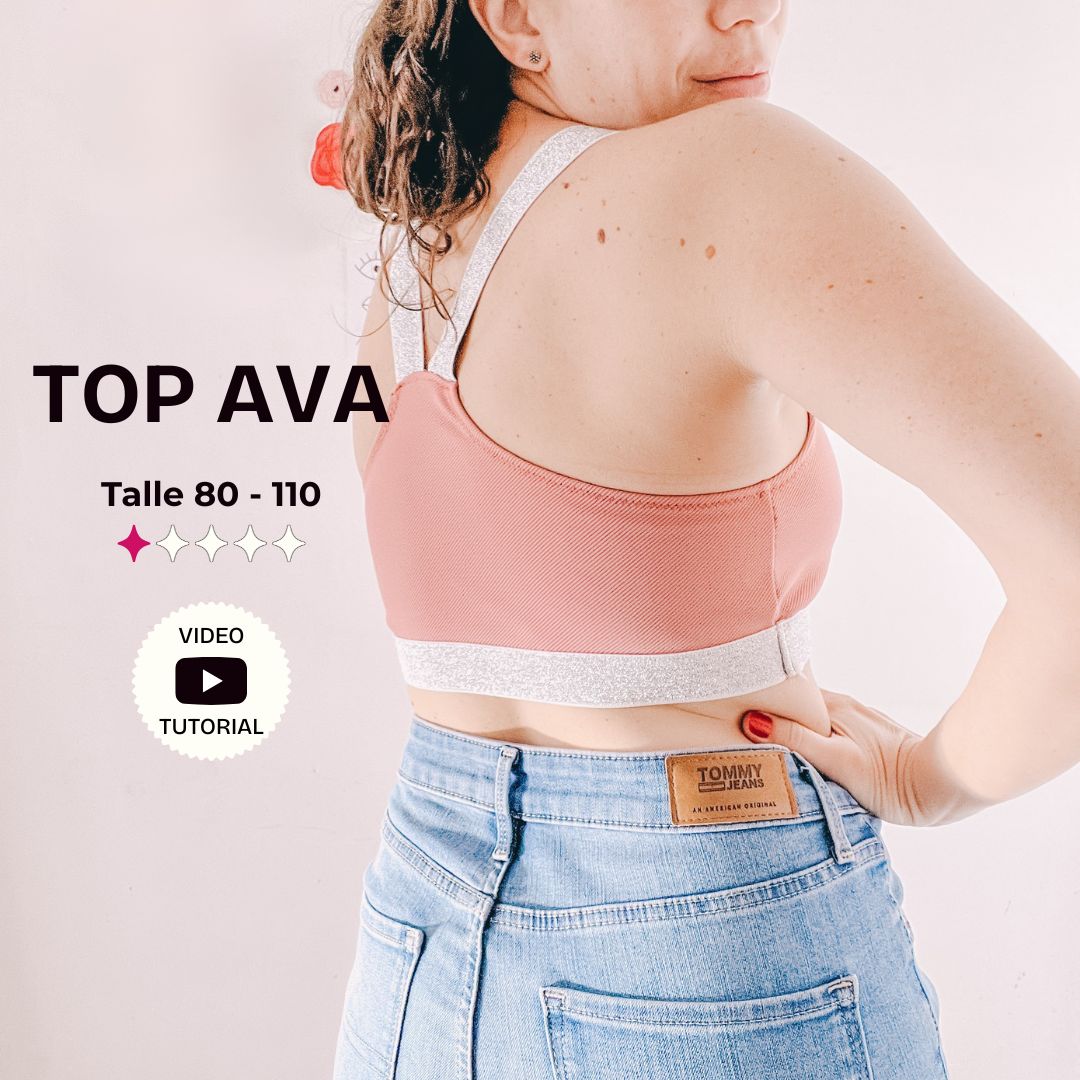 Top Ava - Patrón para imprimir en 7 talles + video - Imagen 2